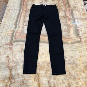 PAIGE Verdugo Ultra Skinny Jeans Womens 28 Black Stretch Mid Rise Denim